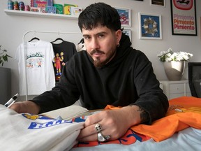 Working on the shoebox for the Montreal bagel-inspired Nike shoes consolidated his place in Montreal as an artist, Felipe Arriagada-Nunez says.