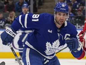 Toronto Maple Leafs forward John Tavares.