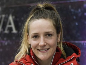 Skeleton racer Mirela Rahneva.