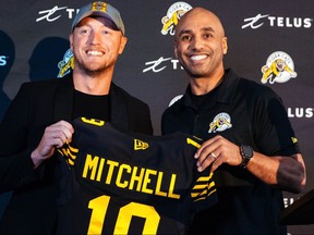 Bo Levi Mitchell signs three-year deal with Tiger-Cats.

 Photo of the Hamilton Tiger-Cats