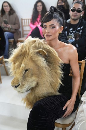 Kylie Jenner ripped over lion’s head outfit at Paris Style Week