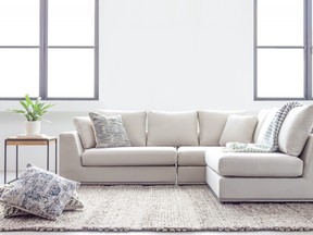 Online design is the new way to decorate your home for 2023. Flow Sectional, $2399, Noahhome.com