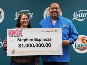 When someone cut in line in front of a Florida man, he went to another counter to buy a lottery ticket. Stephen Munoz Espinoza won (US)$1 million.