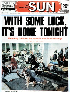 Toronto Sun front page on Tuesday, November 13, 1979.