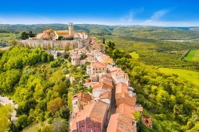 Motovun is the best known and most touristed of the Istrian hill towns. GETTY IMAGES