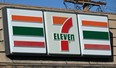 A sign outside a 7-Eleven store in seen in Glendale, California, July 11, 2022. (Photo by ROBYN BECK/AFP via Getty Images)