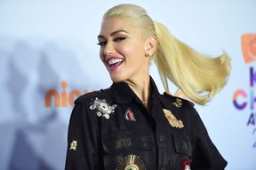 Gwen Stefani arrives for the 30th Annual Nickelodeon Kids' Choice Awards, March 11, 2017 at the Galen Center on the University of Southern California campus in Los Angeles.