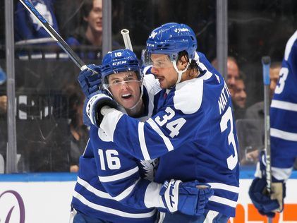 Just a brief reunion for Maple Leafs stars Auston Matthews, Mitch ...