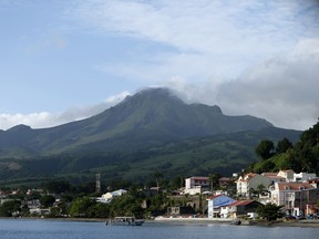 This file picture taken on August 31, 2012 shows La Montagne Pelee in Saint-Pierre in the Caribbean island of Martinique.