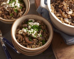 Marsala aux champignons avec orge – Ontario terre nourricière