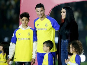 Al Nassr unveil new signing Cristiano Ronaldo earlier this year.