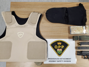 Various items the OPP found after a recent stop.