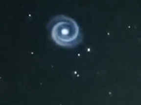 A mysterious whirlpool-like object spotted over Hawaii.