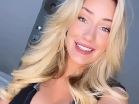 Paige Spiranac in a screengrab from a video posted to Instagram on Jan. 4, 2023.