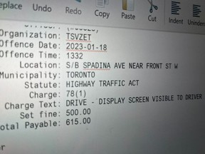 Toronto Police say they are seeing a dangerous trend of people watching TV while driving.