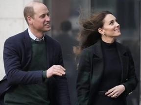 Prince William, Prince of Wales and Catherine, Princess of Wales are seen during their visit to Royal Liverpool University Hospital in Liverpool, England, Thursday, on Jan. 12, 2023.