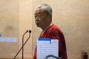 Chunli Zhao, the man who is accused of shooting dead seven people in Half Moon Bay, Calif., appears for his arraignment at the San Mateo Criminal Court in Redwood City, Calif., on Jan. 25, 2023.