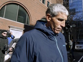 William "Rick" Singer founder of the Edge College & Career Network, departs federal court in Boston, on March 12, 2019.