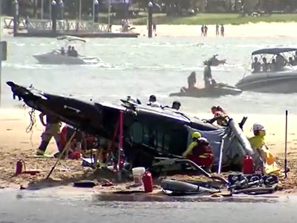 Helicopters Collide Over Australian Beach, 4 People Dead | Toronto Sun