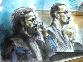 Chiheb Esseghaier, left, and Raed Jaser in 361 University Ave. court Jan. 29, 2015.