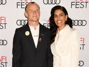 Red Hot Chili Peppers star Flea and wife Melody Ehsani in November, 2019.
