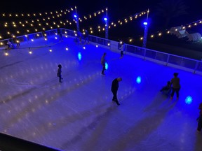 A skating rink in the desert? Why not!