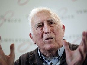 Jean Vanier, the founder of L'Arche, is shown in London in a March 11, 2015, file photo.