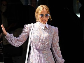 Jennifer Lopez is seen in New York in August, 2022.