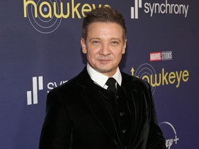 Jeremy Renner is seen at the Hawkeye LA Launch Event.