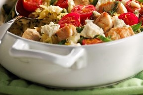 Lemon, chicken, feta and orzo casserole – Dairy Farmers of Canada