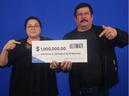 Adrianne Agawa and Reagan Toulouse, of Massey, Ont., are $1 million richer after winning with Instant Ultimate.