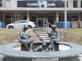 Toronto Sick Kids Hospital is shown on April 5, 2018.