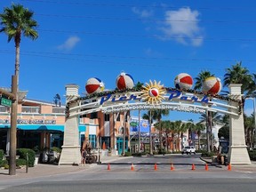 The entrance to Pier Park in Panama City Beach.