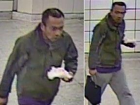 Photo released by TPS of a suspect in a robbery at Broadview station.