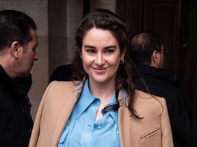Shailene Woodley at a fashion show in March 2020.