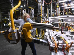 Statistics Canada says manufacturing sales were flat at $72.3 billion in November. The result came as sales in the motor vehicle industry rose 12.7 per cent to $3.9 billion in November, as Statistics Canada says production at several assembly plants in Canada ramped up.
