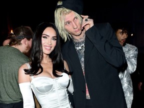 Megan Fox and Machine Gun Kelly attend Universal Music Group 2023 After Party to celebrate the 65th Grammy Awards at Milk Studios Los Angeles on February 5, 2023.