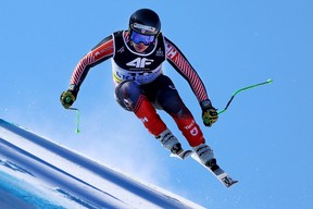 James Crawford of Canada competes during Men’s Super G at the FIS Alpine World Championships on February 09, 2023 in Courchevel, France. (Photo by Tom Pennington/Getty Images)