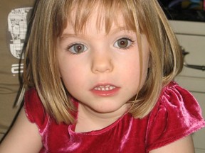 This undated handout photograph released by the Metropolitan Police in London on June 3, 2020, shows Madeleine McCann who disappeared in Praia da Luz, Portugal on May 3, 2007.