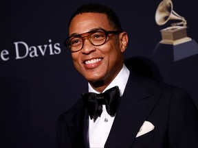Don Lemon arrives for the Recording Academy and Clive Davis pre-Grammy gala at the Beverly Hilton hotel in Beverly Hills, California on February 4, 2023.