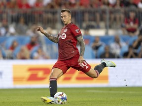 Forward Federico Bernardeschi scored one of Toronto FC's two goals in the Reds' 2-2 draw with the Portland Timbers on Wednesday at the Coachella Valley Invitational near Palm Springs, Calif.