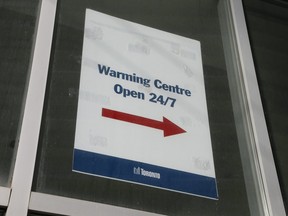A Toronto warming centre for the homeless on January 28, 2021.