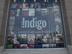 An Indigo bookstore is seen on Nov. 4, 2020  in Laval, Que.