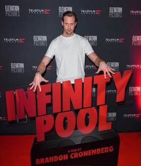 Alexander Skarsgard attends the Infinity Pool Canadian Premiere in Toronto.