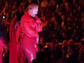 Sam Smith performs "Unholy" at the 65th annual Grammy Awards on Sunday, Feb. 5, 2023, in Los Angeles.