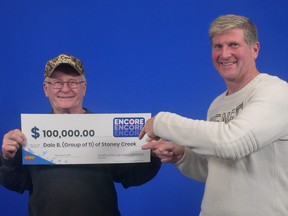 Encore (Lotto 649)_November 12, 2022_$100,000.00_Dale Biehn (Group of 11) of Stoney Creek