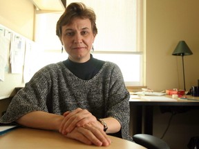 Author Frances Widdowson is seen in this file photo in Calgary, Feb. 27, 2009.