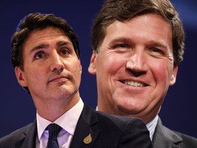 Justin Trudeau and Tucker Carlson.