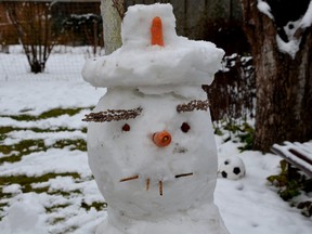 A snowman is pictured in this file photo.
