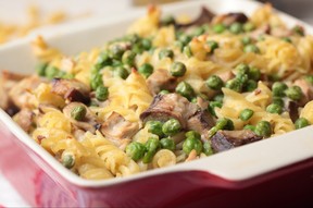 Tuna casserole with pasta and green peas – lvinst/Getty Images.